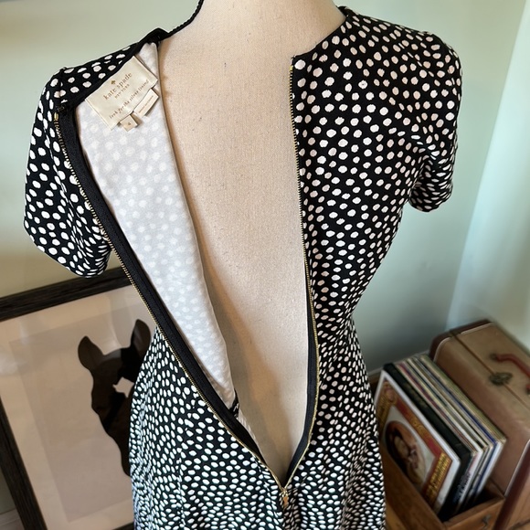 Kate Spade Polka Dot A-line Mini Dress with Pockets Size 4 - Picture 6 of 9